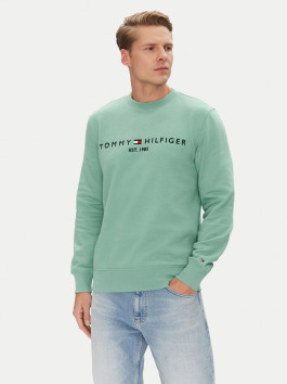 náhled Tommy Hilfiger pánská zelená mikina Logo