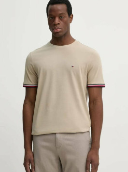 náhled Tommy Hilfiger pánské béžové tričko Global