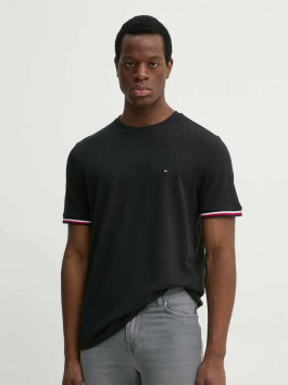 náhled Tommy Hilfiger pánské černé tričko Global