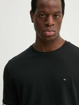 náhled Tommy Hilfiger pánské černé tričko Global