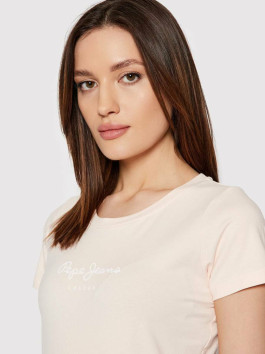 náhled Pepe Jeans dámské pudrové tričko NEW VIRGINIA
