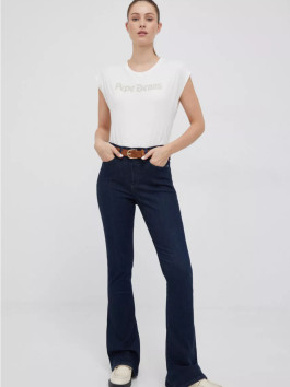 náhled Pepe Jeans dámské krémové tričko