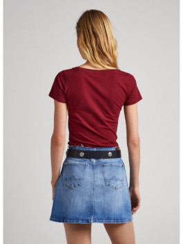 náhled Pepe Jeans dámské vínové tričko