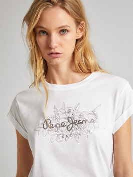 náhled Pepe Jeans dámské bílé tričko HELEN