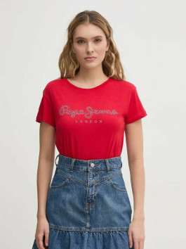 náhled Pepe Jeans dámské červené tričko