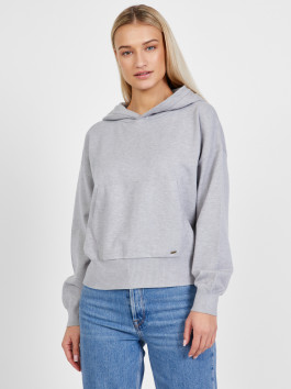 náhled Pepe Jeans dámská šedá úpletová mikina s kapucí