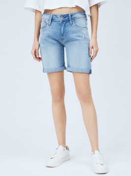náhled Pepe Jeans dámské modré džínové šortky Poppy