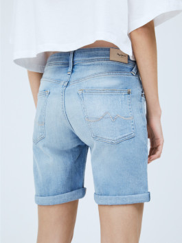 náhled Pepe Jeans dámské modré džínové šortky Poppy