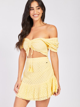 náhled Pepe Jeans dámská žlutá sukně Paden