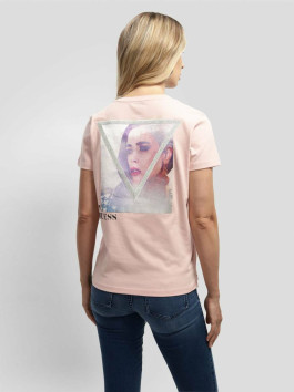 náhled Guess dámské růžové tričko