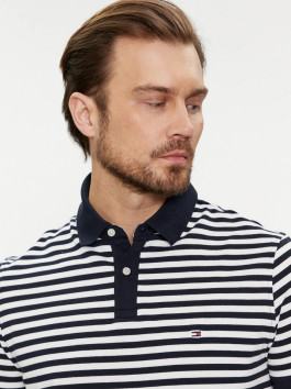 náhled Tommy Hilfiger pánské modro bílé pruhované polotričko