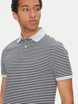 náhled Tommy Hilfiger pánské modro modré pruhované polotričko