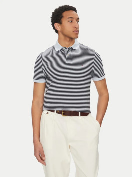 náhled Tommy Hilfiger pánské modro modré pruhované polotričko