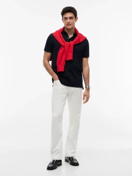 náhled Tommy Hilfiger pánské tmavě modré polo tričko