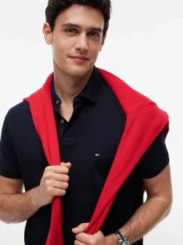 náhled Tommy Hilfiger pánské tmavě modré polo tričko