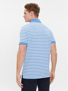 náhled Tommy Hilfiger pánské modré pruhované polo tričko