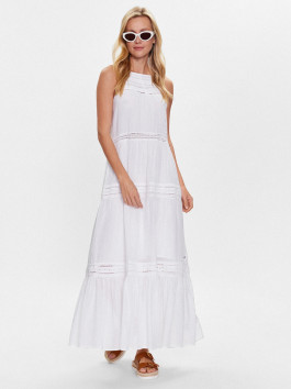 náhled Pepe Jeans dámské bílé maxi šaty
