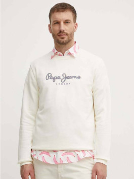 náhled Pepe Jeans pánská smetanová mikina