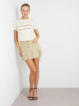 náhled Guess dámské béžové tričko