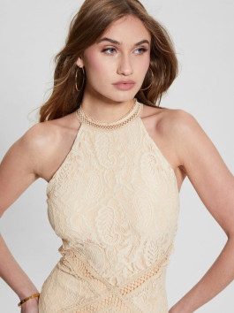náhled Guess dámské béžové krajkové šaty