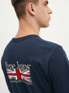 náhled Pepe Jeans pánské modré tričko Alfie