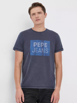 náhled Pepe Jeans pánské modré tričko Rafer
