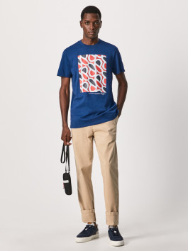 náhled Pepe Jeans pánské tamvě modré tričko Agin