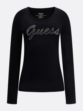 náhled Guess dámské černé tričko s dlouhým rukávem