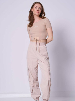 náhled Guess dámské béžové tričko