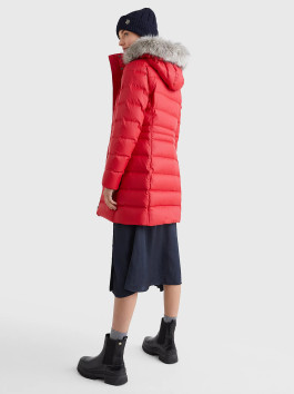 náhled Tommy Hilfiger dámský červený kabát TYRA