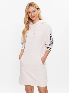 náhled Tommy Hilfiger dámské krémové mikinové šaty