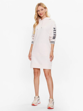 náhled Tommy Hilfiger dámské krémové mikinové šaty