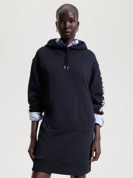 náhled Tommy Hilfiger dámské tmavě modré mikinové šaty