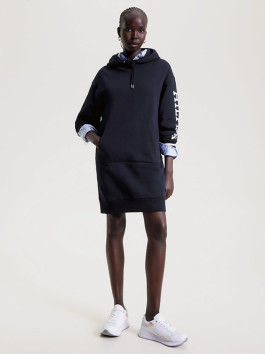 náhled Tommy Hilfiger dámské tmavě modré mikinové šaty