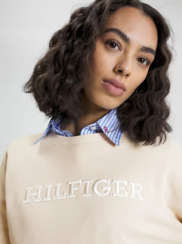 náhled Tommy Hilfiger dámská béžová mikina