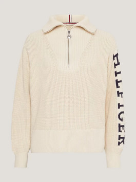 náhled Tommy Hilfiger dámský béžový svetr