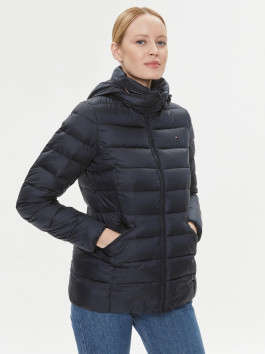 náhled Tommy Hilfiger dámská tmavě modrá prošívaná bunda