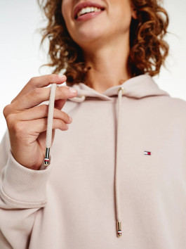 náhled Tommy Hilfiger dámské světle starorůžové mikinové šaty