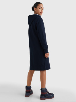 náhled Tommy Hilfiger dámské tmavě modré mikinové šaty