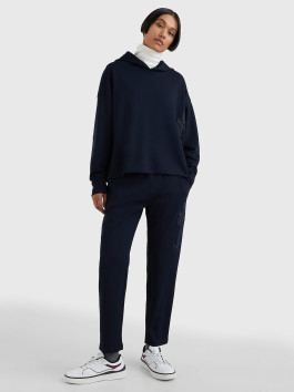 náhled Tommy Hilfiger dámská tmavě modrá mikina s kapucí