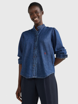 náhled Tommy Hilfiger dámská modrá džínová košile