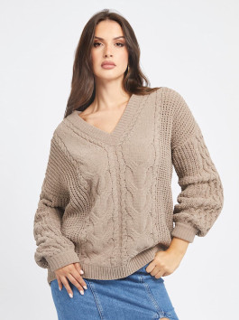 náhled Guess dámský hnědý svetr