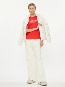 náhled Tommy Hilfiger dámské červené tričko