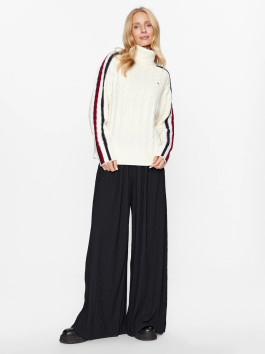 náhled Tommy Hilfiger dámský krémový svetr