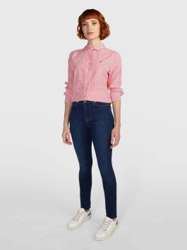 náhled Tommy Hilfiger dámská červená košile Essential