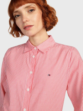 náhled Tommy Hilfiger dámská červená košile Essential