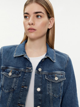 náhled Tommy Hilfiger dámská modrá džínová bunda
