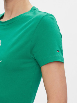 náhled Tommy Hilfiger dámské zelené tričko