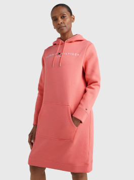 náhled Tommy Hilfiger dámské oranžové mikinové šaty