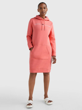 náhled Tommy Hilfiger dámské oranžové mikinové šaty